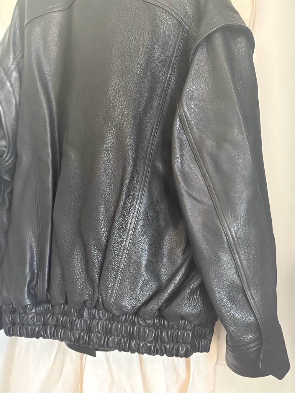 Nour Hammour Micah Leather Jacket BNWT in Black XS - Picture 15 of 16
